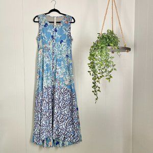 Aratta Silent Journey Button Up Sleeveless Dress - Size L